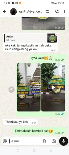 Testimonial Papan Bunga Pernikahan mahendra