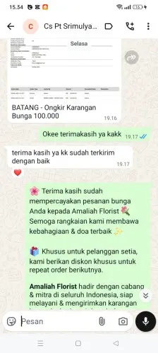 Testimonial Papan Bunga mahendra
