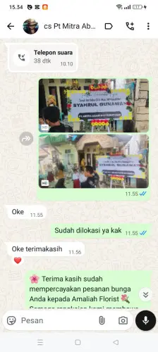 Testimonial Papan Bunga mahendra