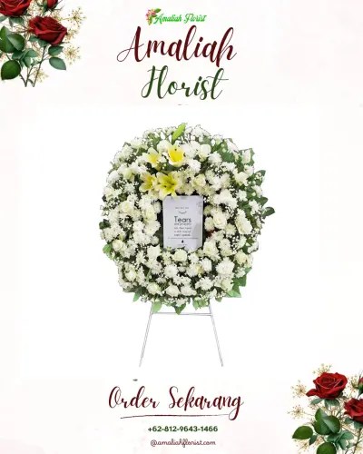 Krans Bunga Duka Cita mahendra